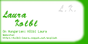 laura kolbl business card